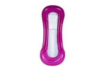 MATERASSINO GONFIABILE DA MARE O PISCINA RETTANGOLARE STONDATO VIOLA CON RETE INTERNA 0.2 MM - 160X60 CM 