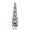 Albero di Natale Innevato a 3 Sezioni con 490 Rami in Metallo e Plastica, 54x54x210 cm, Verde