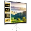 TELO PROIETTORE DA 120" FORMATO 4:3 IN TESSUTO A RETE, PLASTICA E METALLO CON TREPPIEDI, 244X183 CM, BIANCO