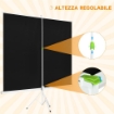 TELO PROIETTORE DA 120" FORMATO 4:3 IN TESSUTO A RETE, PLASTICA E METALLO CON TREPPIEDI, 244X183 CM, BIANCO