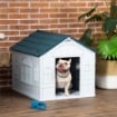 CUCCIA PER CANI DI TAGLIA MEDIA E PICCOLA MAX 20KG IN PP IMPERMEABILE, 65X75.7X63 CM, BLU