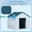 CUCCIA PER CANI DI TAGLIA MEDIA E PICCOLA MAX 20KG IN PP IMPERMEABILE, 65X75.7X63 CM, BLU