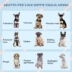 CUCCIA PER CANI DI TAGLIA MEDIA E PICCOLA MAX 20KG IN PP IMPERMEABILE, 65X75.7X63 CM, BLU