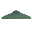 TELO DI COPERTURA PER GAZEBO DA GIARDINO 3 X 3 MT COLORE VERDE SCURO