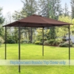TELO TRASPIRANTE PER GAZEBO 3 X 3 MT IN COLORE CAFFÈ