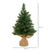 ALBERO DI NATALE MINI 45CM CON 50 RAMI FOLTI E AGHI REALISTICI IN PVC