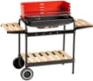 MAURY'S BARBECUE RETTANGOLARE CON RIPIANI IN LEGNO 85 X 45 X 105 CM 