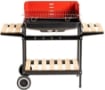 MAURY'S BARBECUE RETTANGOLARE CON RIPIANI IN LEGNO 85 X 45 X 105 CM 