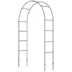 ARCO PER RAMPICANTI IN METALLO PER GIARDINO ED ESTERNI, 140X40X240CM, NERO
