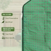 COPERTURA PE PER SERRA DA GIARDINO CON PORTA A CERNIERA E FINESTRE, 140X73X190CM, VERDE