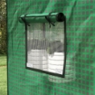 COPERTURA PE PER SERRA DA GIARDINO CON PORTA A CERNIERA E FINESTRE, 140X73X190CM, VERDE