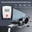 VOGATORE A 12 RESISTENZE CON MONITOR DIGITALE E STRUTTURA IN ALLUMINIO E ACCIAIO