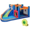 CASTELLO GONFIABILE CON SCIVOLO TRAMPOLINO E PISCINA 380X340X170CM