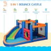 CASTELLO GONFIABILE CON SCIVOLO TRAMPOLINO E PISCINA 380X340X170CM