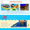 CASTELLO GONFIABILE CON SCIVOLO TRAMPOLINO E PISCINA 380X340X170CM