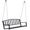 ALTALENA DA GIARDINO A DONDOLO SOSPESO 127 X 60 X 47 CM IN METALLO NERO