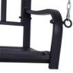 ALTALENA DA GIARDINO A DONDOLO SOSPESO 127 X 60 X 47 CM IN METALLO NERO