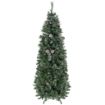 ALBERO DI NATALE ARTIFICIALE DA 180CM CON PIGNE, 618 RAMI E BASE IN METALLO, VERDE