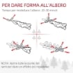 ALBERO DI NATALE ARTIFICIALE DA 180CM CON PIGNE, 618 RAMI E BASE IN METALLO, VERDE