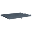 COPERTURA PER GAZEBO PERGOLA CON 8 FORI DI DRENAGGIO, IN POLIESTERE UV30+, 286X245 CM, GRIGIO SCURO