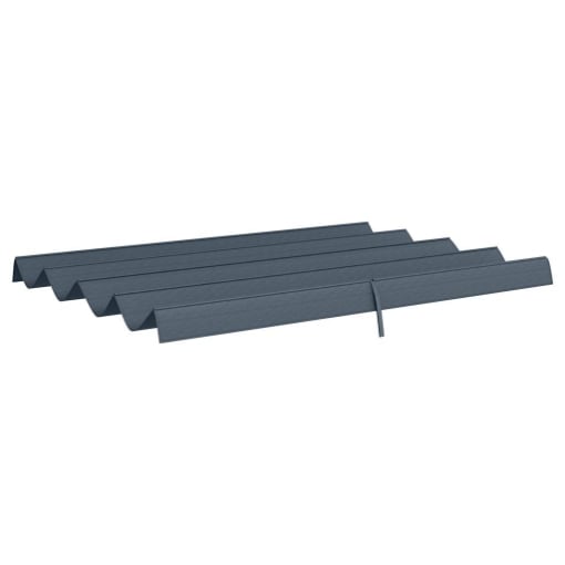 COPERTURA PER GAZEBO PERGOLA CON 8 FORI DI DRENAGGIO, IN POLIESTERE UV30+, 286X245 CM, GRIGIO SCURO