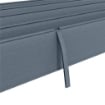 COPERTURA PER GAZEBO PERGOLA CON 8 FORI DI DRENAGGIO, IN POLIESTERE UV30+, 286X245 CM, GRIGIO SCURO