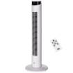 VENTILATORE A TORRE 45W A 4 MODALITÀ E 3 VELOCITÀ CON TIMER DA 12H, IN ABS E ALLUMINIO, Ø31.5X93 CM, BIANCO