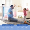 VENTILATORE A TORRE 45W A 4 MODALITÀ E 3 VELOCITÀ CON TIMER DA 12H, IN ABS E ALLUMINIO, Ø31.5X93 CM, BIANCO