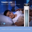 VENTILATORE A TORRE 45W A 4 MODALITÀ E 3 VELOCITÀ CON TIMER DA 12H, IN ABS E ALLUMINIO, Ø31.5X93 CM, BIANCO