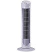 VENTILATORE A TORRE OSCILLANTE DA 45W A 3 VELOCITÀ, VENTILATORE A COLONNA IN PLASTICA ABS, 27X27X75 CM, BIANCO