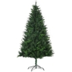 ALBERO DI NATALE ARTIFICIALE 180CM CON 786 RAMI, 2 SEZIONI E BASE IN METALLO, VERDE