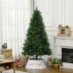 ALBERO DI NATALE ARTIFICIALE 180CM CON 786 RAMI, 2 SEZIONI E BASE IN METALLO, VERDE
