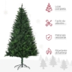 ALBERO DI NATALE ARTIFICIALE 180CM CON 786 RAMI, 2 SEZIONI E BASE IN METALLO, VERDE
