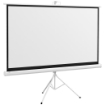 TELO PROIETTORE DA 84 POLLICI CON TREPPIEDE REGOLABILE, IN PLASTICA E METALLO, 200X8X118 CM, BIANCO