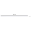 KIT PER PORTA SCORREVOLE CON BINARIO 183CM, ROTELLE E MINUTERIA INCLUSA, BIANCO