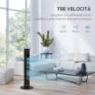 VENTILATORE A TORRE 45W A 4 MODALITÀ E 3 VELOCITÀ CON TIMER DA 12H, IN ABS, Ø31.5X93 CM, NERO