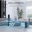 VENTILATORE A TORRE 45W A 4 MODALITÀ E 3 VELOCITÀ CON TIMER DA 12H, IN ABS, Ø31.5X93 CM, NERO