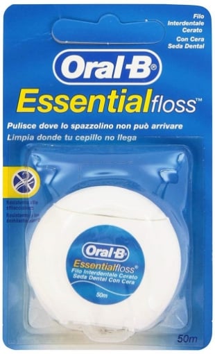 ORAL B FILO INTERDENTALE CERATO RIMUOVE LA PLACCA DOVE LO SPAZZOLINO NON PUÒ ARRIVARE 50 M