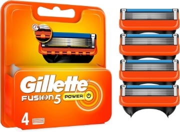 GILETTE RASOIO FUSION 5 POWER RICARICHE 4PZ CON STABILIZZATORE DELLA LAMA E STRISCIA MICROALETTA DI PRECISIONE OKX
