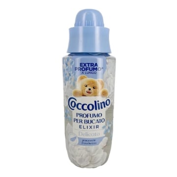 COCCOLINO PROFUMO PER BUCATO DELICATO FRAGRANZA PIACEVOLE FRESCHEZZA DERMATOLOGICAMENTE TESTATO 342 ML OKX
