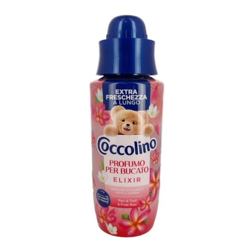 COCCOLINO PROFUMO PER BUCATO EFFICACE NEI CICLI BREVI E A FREDDO FRAGRANZA FIORI DI TIARÈ E FRUTTI ROSSI 342 ML OKX