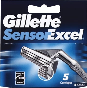 GILLETTE SENSOR EXCELL RICARICA CON LAMA PIÙ CONFORTEVOLE 5PZ 