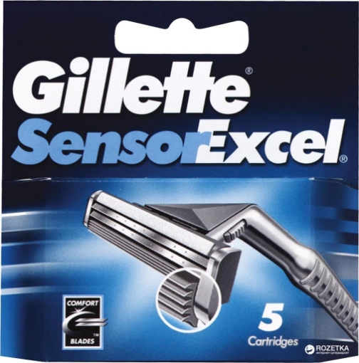 GILLETTE SENSOR EXCELL RICARICA CON LAMA PIÙ CONFORTEVOLE 5PZ 