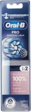 ORAL B PRO SENSITIVE CLEAN RIMUOVE FINO AL 100% IN PIÙ DI PLACCA DELICATA SULLE GENGIVE X2 OKX