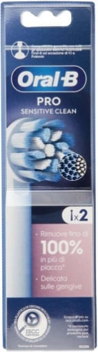 ORAL B PRO SENSITIVE CLEAN RIMUOVE FINO AL 100% IN PIÙ DI PLACCA DELICATA SULLE GENGIVE X2 OKX