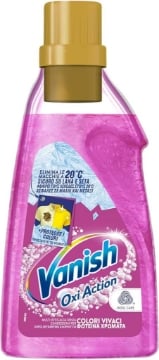 VANISH OXI ACTION COLORI VIVACI ELIMINA LE MACCHIE A 20°C SICURO SU LANA E SETA PROTEGGE I COLORI 750 ML OKX