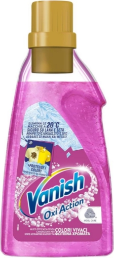 VANISH OXI ACTION COLORI VIVACI ELIMINA LE MACCHIE A 20°C SICURO SU LANA E SETA PROTEGGE I COLORI 750 ML OKX