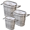 MAURY'S STYLE PORTABIANCHERIA IN SET DA 3 PZ IN COLORE  GRIGIO 