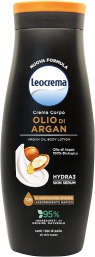 LEOCREMA CREMA CORPO OLIO DI ARGAN 100% BIOLOGICO 95% INGREDIENTI ORIGINE NATURALE PER TUTTI I TIPI DI PELLE 400 ML OKX