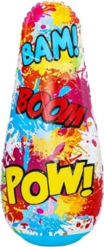 BESTWAY PUNGIBALL COMIC BLAST PER BAMBINI DAI 3 ANNI + CAMERA D'ACQUA INTEGRATA PER UNA MAGGIORE STABILITÀ 119 CM OKX